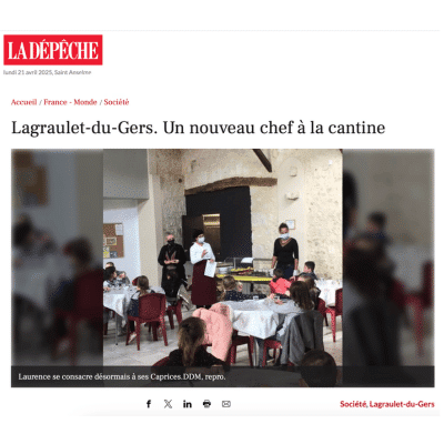 Un nouveau chef à la cantine
