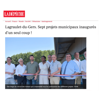 Sept projets inaugurés d'un seul coup